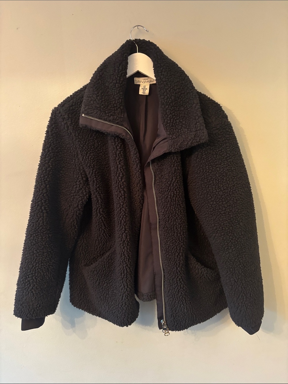 Cozy Black Sherpa Zip Jacket - Women